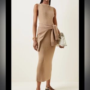St. Agni Tan Maxi Dress